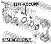 Превью - 1274-ACCLOWF FEBEST Направляющий болт, корпус скобы тормоза (фото 2)