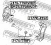 Превью - 2174-TT9F FEBEST Направляющий болт, корпус скобы тормоза (фото 2)