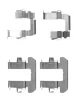 K0444 BEHR/HELLA/PAGID Комплектующие, колодки дискового тормоза