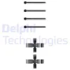 LX0102 DELPHI Комплектующие, колодки дискового тормоза