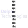 LX0126 DELPHI Комплектующие, колодки дискового тормоза