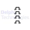 LX0190 DELPHI Комплектующие, колодки дискового тормоза