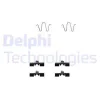 LX0231 DELPHI Комплектующие, колодки дискового тормоза
