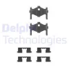 LX0240 DELPHI Комплектующие, колодки дискового тормоза