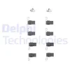 LX0244 DELPHI Комплектующие, колодки дискового тормоза