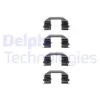 LX0255 DELPHI Комплектующие, колодки дискового тормоза