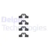 LX0307 DELPHI Комплектующие, колодки дискового тормоза