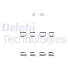 LX0343 DELPHI Комплектующие, колодки дискового тормоза