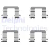 LX0416 DELPHI Комплектующие, колодки дискового тормоза