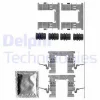 LX0579 DELPHI Комплектующие, колодки дискового тормоза