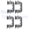 LX0653 DELPHI Комплектующие, колодки дискового тормоза