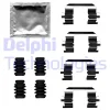 LX0686 DELPHI Комплектующие, колодки дискового тормоза