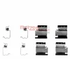 109-1218 METZGER Комплектующие, колодки дискового тормоза