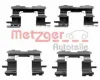 109-1631 METZGER Комплектующие, колодки дискового тормоза