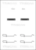 8105 101592 TRISCAN Комплектующие, колодки дискового тормоза