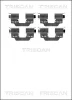 8105 231597 TRISCAN Комплектующие, колодки дискового тормоза