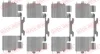 109-1725 OJD Комплектующие, колодки дискового тормоза