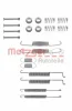 105-0597 METZGER Комплектующие, тормозная колодка