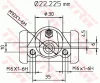 Превью - BWB111 TRW Колесный тормозной цилиндр (фото 2)