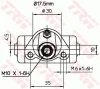 Превью - BWC153 TRW Колесный тормозной цилиндр (фото 2)