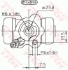 Превью - BWC249 TRW Колесный тормозной цилиндр (фото 2)