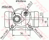 Превью - BWD300 TRW Колесный тормозной цилиндр (фото 2)