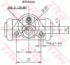 Превью - BWF144 TRW Колесный тормозной цилиндр (фото 2)