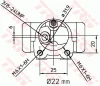 Превью - BWH151 TRW Колесный тормозной цилиндр (фото 2)