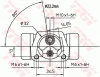 Превью - BWH231 TRW Колесный тормозной цилиндр (фото 2)