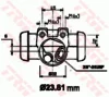 Превью - BWK117 TRW Колесный тормозной цилиндр (фото 2)