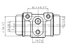 NWC5016 NATIONAL Колесный тормозной цилиндр