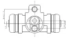 NWC5024 NATIONAL Колесный тормозной цилиндр