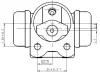 NWC5052 NATIONAL Колесный тормозной цилиндр