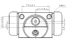 NWC5075 NATIONAL Колесный тормозной цилиндр