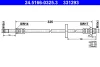 24.5166-0325.3 ATE Тормозной шланг