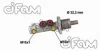 202-598 CIFAM Главный тормозной цилиндр
