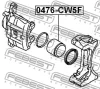 Превью - 0476-CW5F FEBEST Поршень, корпус скобы тормоза (фото 2)