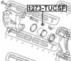 Превью - 1273-TUCSF FEBEST Пыльник, управление корпуса скобы тормоза (фото 2)