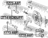 1773-A6F FEBEST Пыльник, управление корпуса скобы тормоза