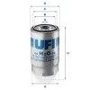 24.H2O.02 UFI Топливный фильтр