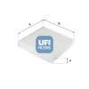 53.315.00 UFI Фильтр, воздух во внутренном пространстве