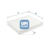 53.379.00 UFI Фильтр, воздух во внутренном пространстве