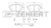 BS-1190 ZEKKERT Комплект тормозных колодок, дисковый тормоз