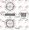 Превью - 03.90102 AUTOKIT Ременный шкив, коленчатый вал (фото 2)