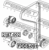Превью - FDDS-001 FEBEST Ременный шкив, коленчатый вал (фото 2)