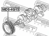 Превью - MDS-4G15 FEBEST Ременный шкив, коленчатый вал (фото 2)