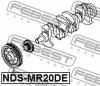 Превью - NDS-MR20DE FEBEST Ременный шкив, коленчатый вал (фото 2)