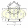 GCP701183 G.U.D Ременный шкив, коленчатый вал