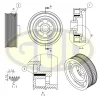 GCP702074 G.U.D Ременный шкив, коленчатый вал