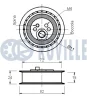 Превью - 540140 RUVILLE Натяжной ролик, ремень ГРМ (фото 2)